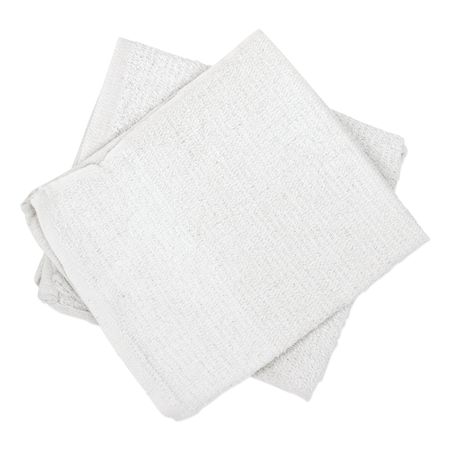 HOSPECO Counter Cloth/Bar Mop, White, Cotton, PK60 536-60-5DZBX